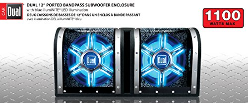 Dual Electronics BP1204 12 inch illumiNITE High Performance Studio Enclosed Car Subwoofer