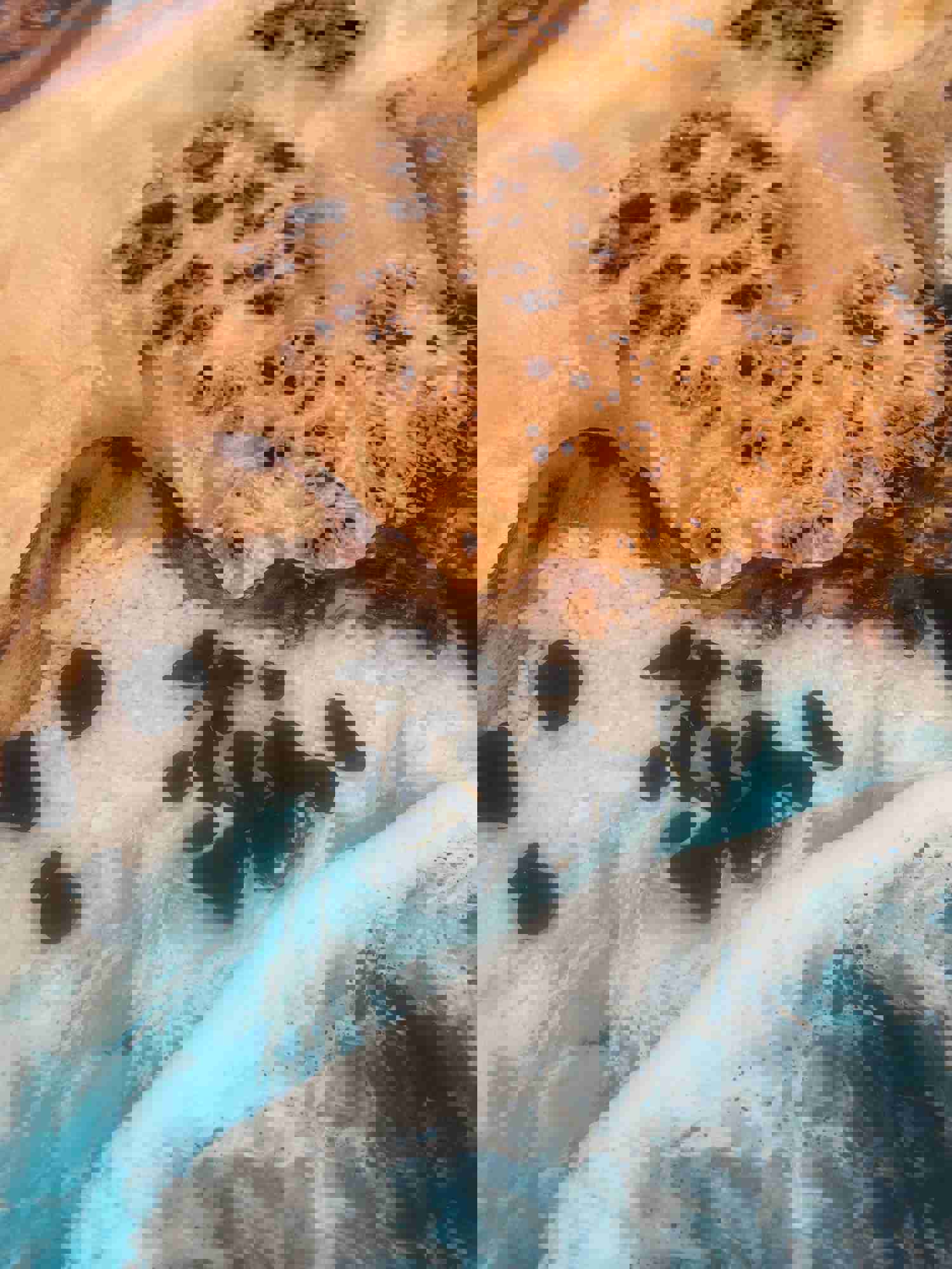 Modern Rectangular Epoxy Resin Coffee Table