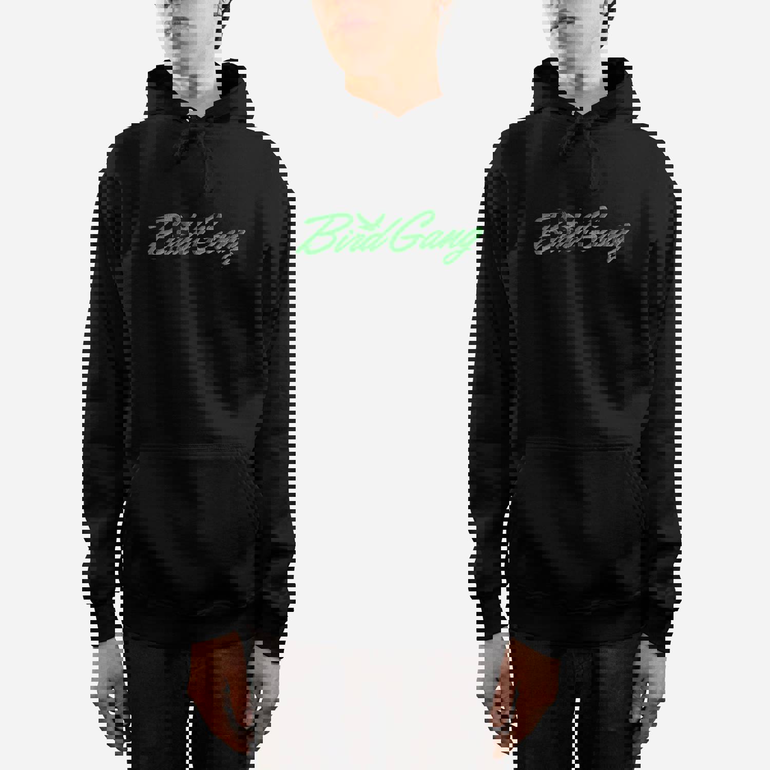 Bird Gang Hoodie - Embroidered Pullover Hoodie