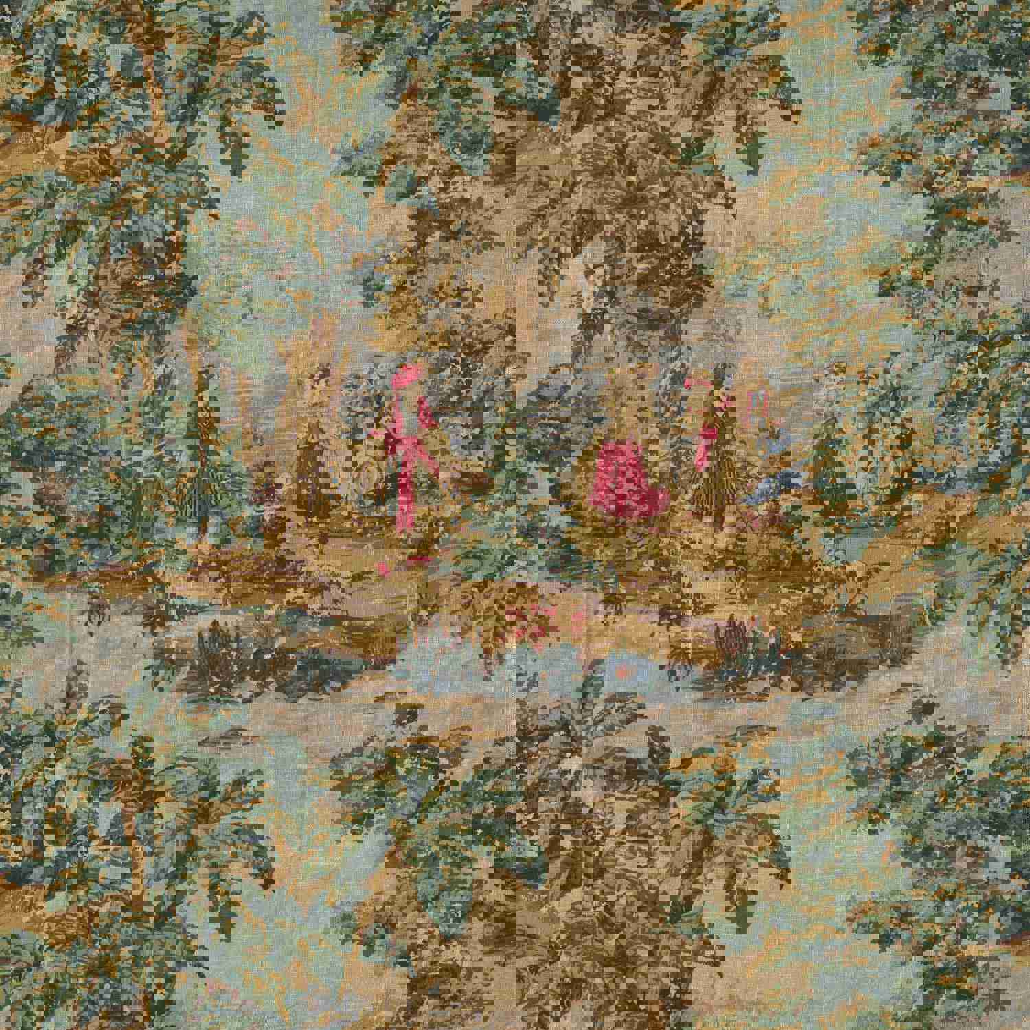 Empress Swag Valance in Bosporus Billiard Renaissance Toile