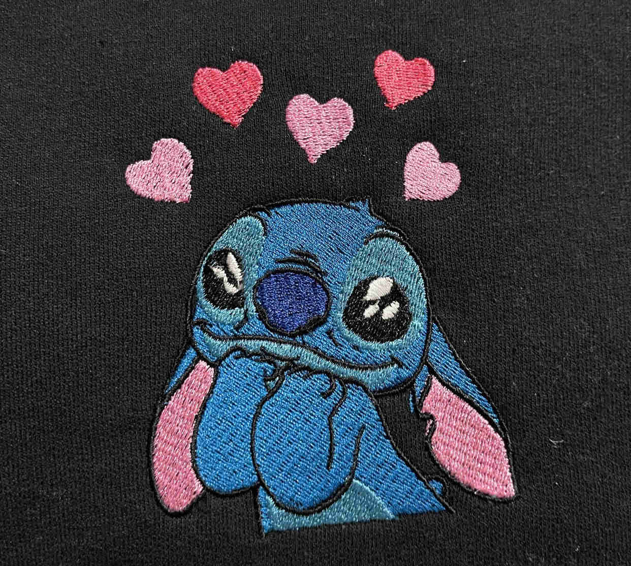 Stitch Hearts Embroidered Apparel