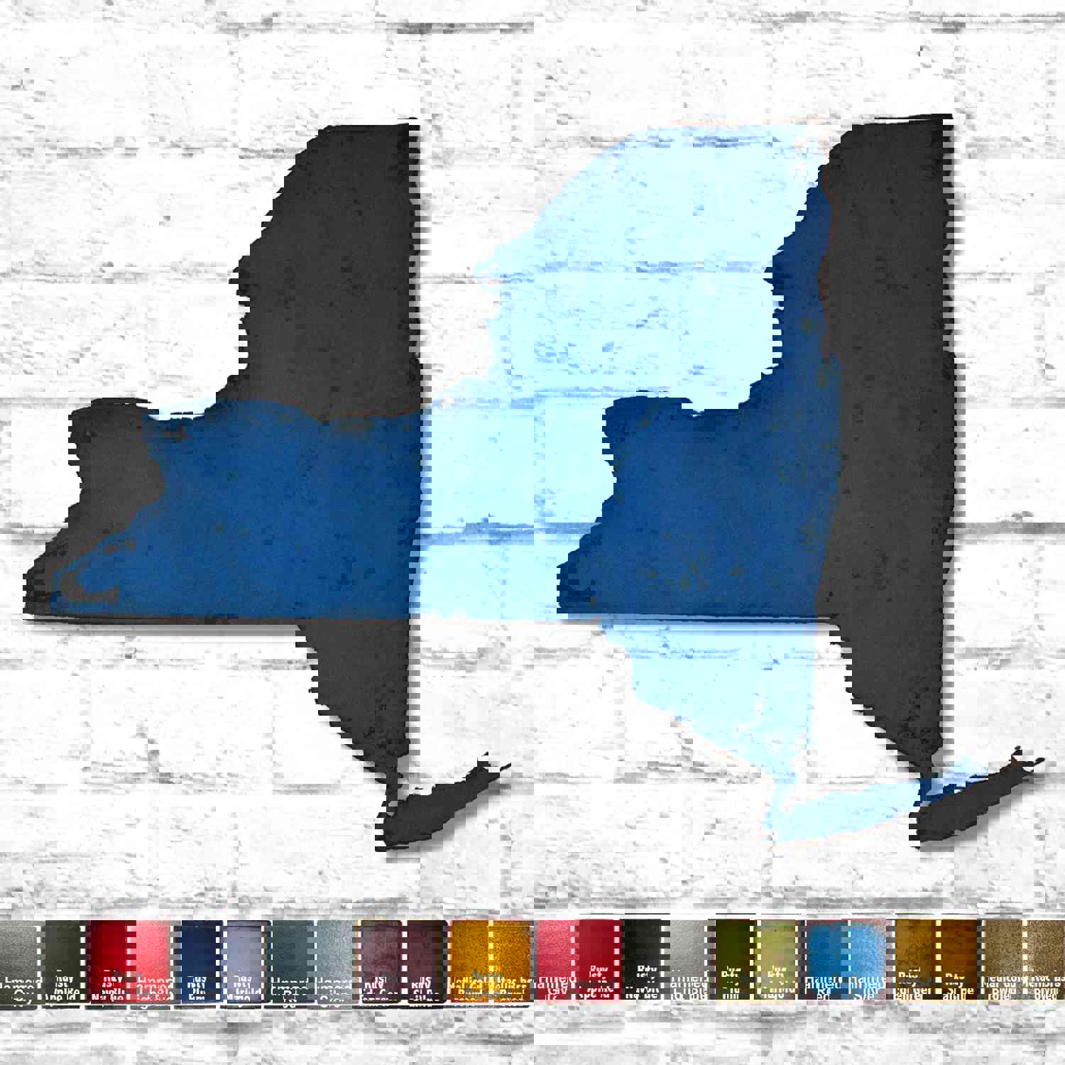 New York - Metal Wall Art Home Decor - Handmade in the USA - Customizable Size & Color - Free Shipping