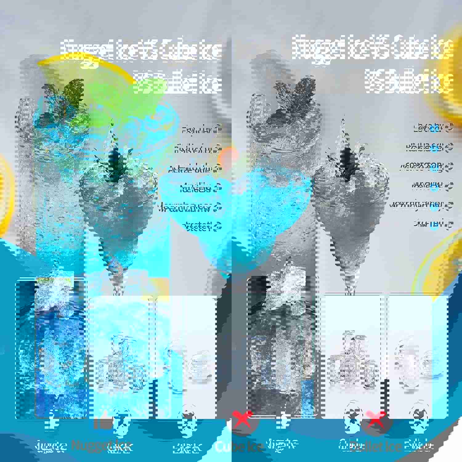 Nugget Countertop Ice Maker with Soft Chewable Pellet Ice, 34Lbs/24H, Self-Cleaning, Black