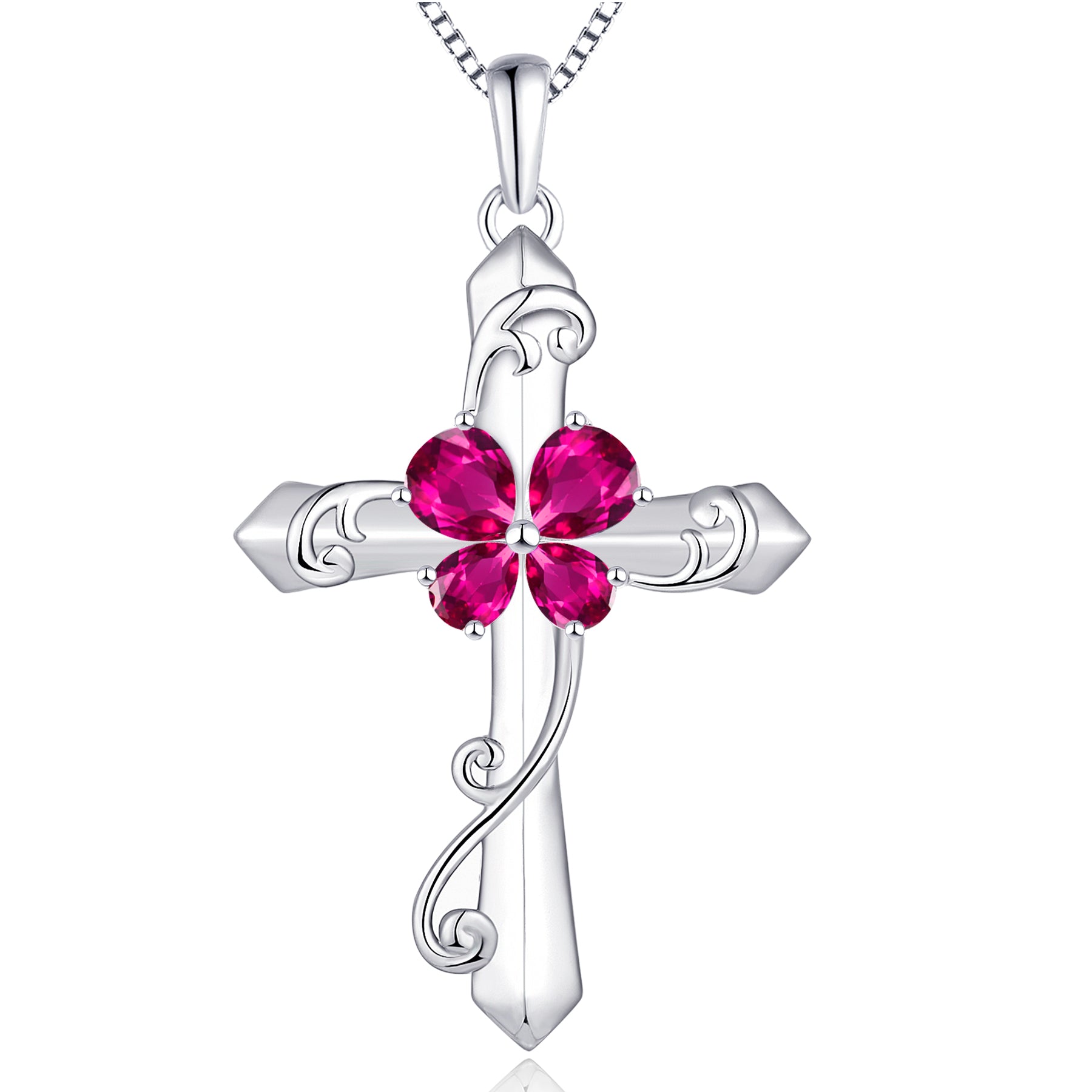 Yeelery Butterfly Cross Necklace - Elegant 925 Sterling Silver Jewelry