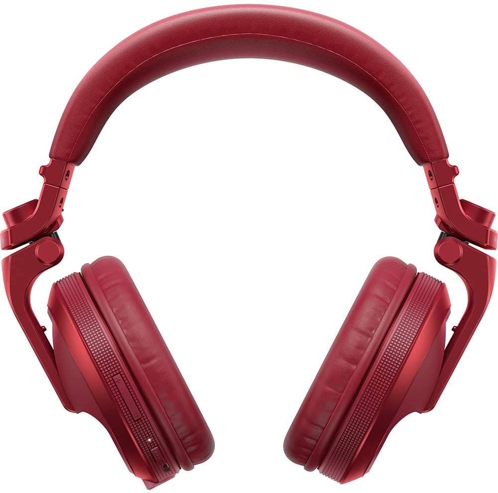Pioneer DJ HDJ-X5BT-R Wireless Bluetooth DJ Headphones with 40mm Drivers and Detachable Cable - Red