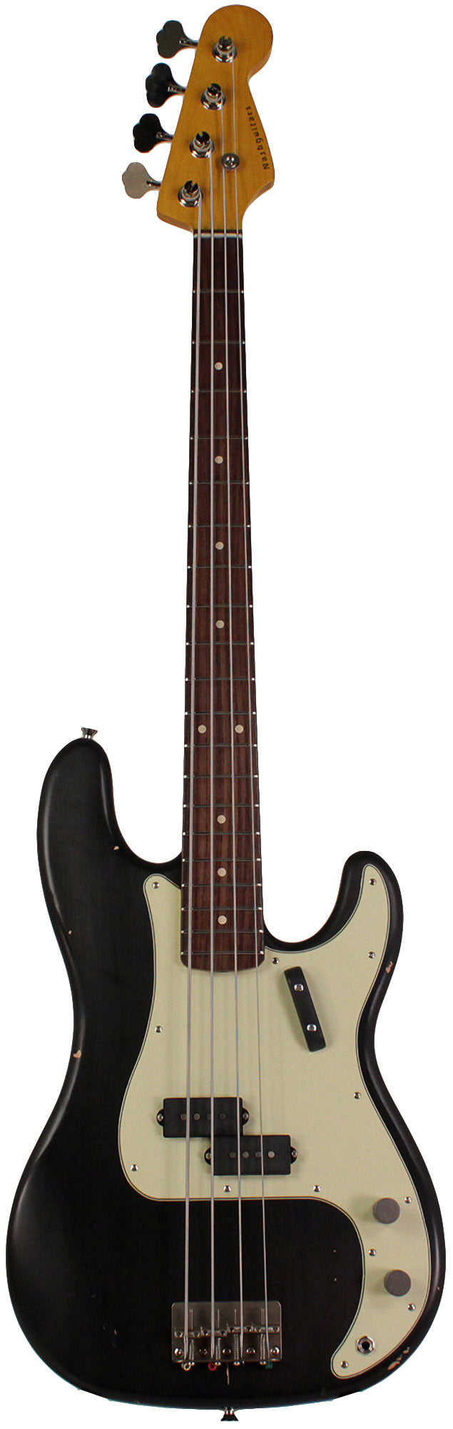 Nash PB-63 Bass Guitar, Black, Light Aging - Premium Vintage-Style Bass