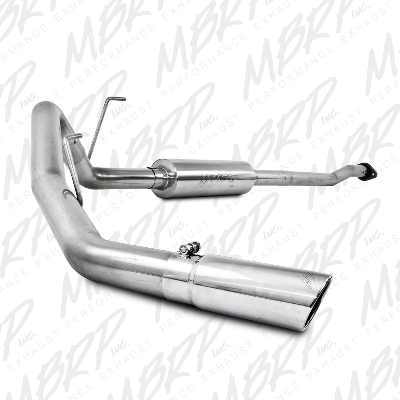 MBRP S5236409 3 Inch Cat Back Exhaust System Single Side Exit T409 Stainless Steel For 11-14 Ford F-150 V6 EcoBoost