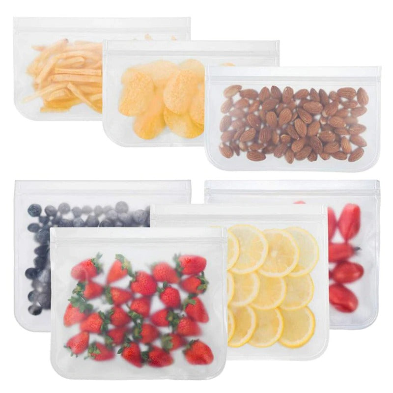 Reusable Waterproof Food Storage Bags - Eco-Friendly & Leak-Proof