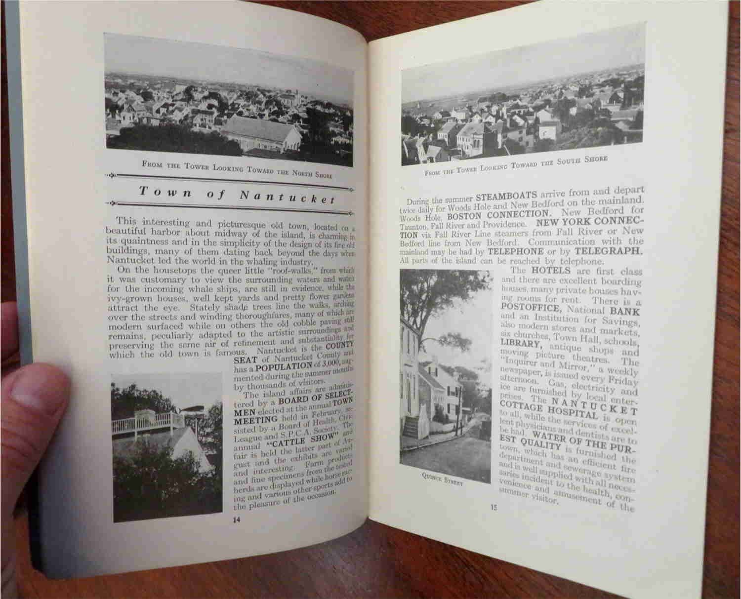 Nantucket Massachusetts Guide Book 1924 - J.H. Robinson Illustrated Local History