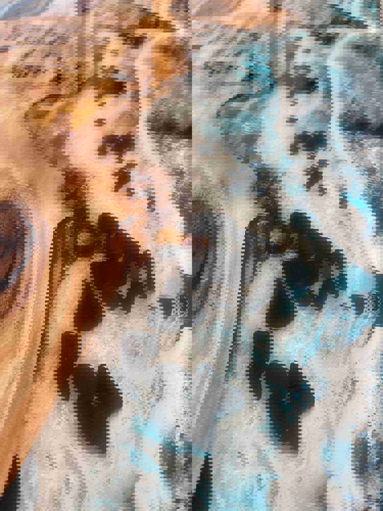 Modern Rectangular Epoxy Resin Coffee Table