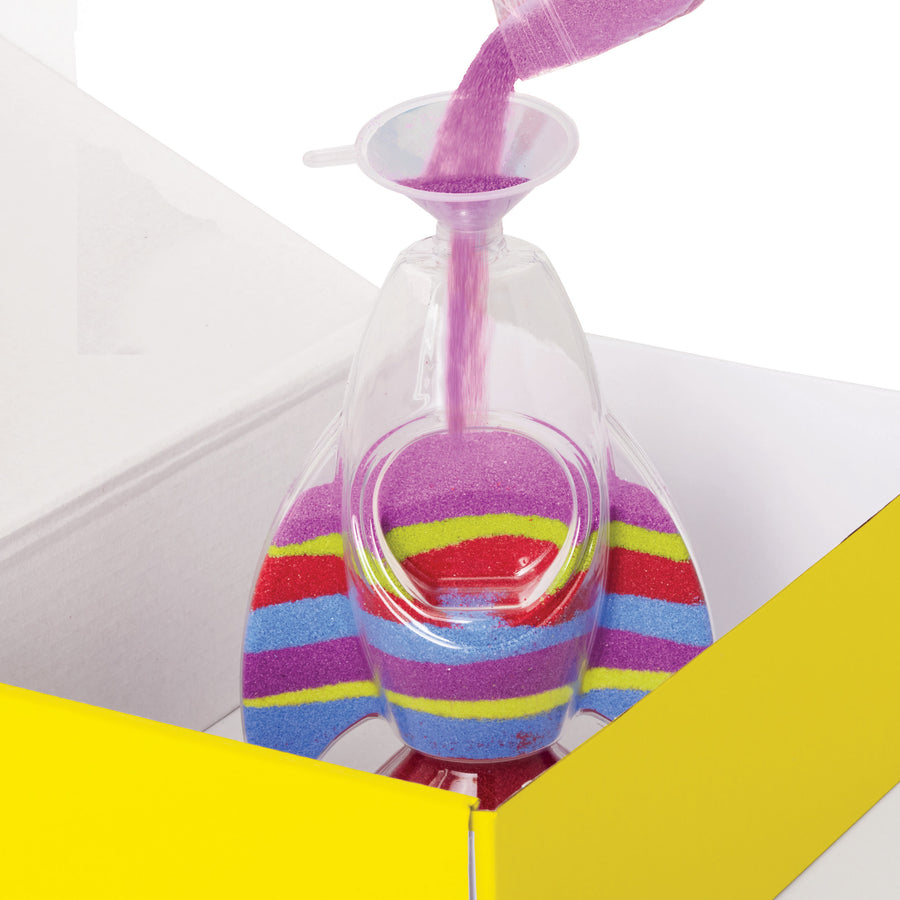 Glow in the Dark Sand Art Rocket Ship Kit for Kids