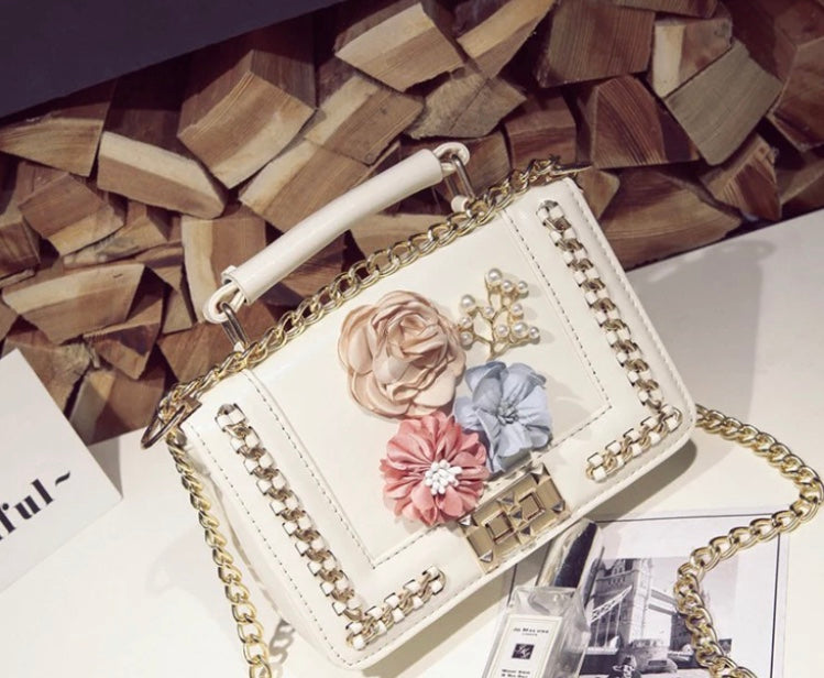 Luxury Beach Flower Handbag
