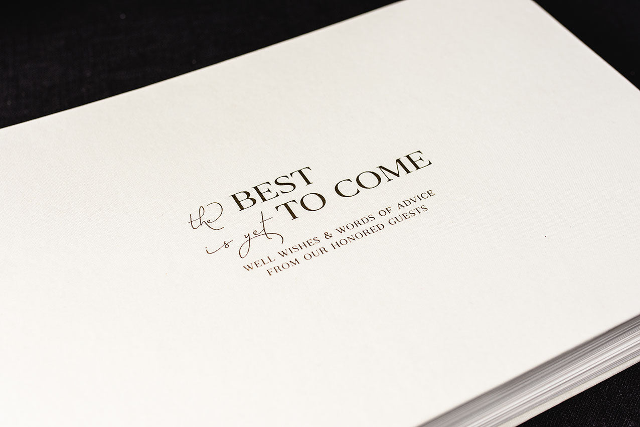 The Best is Yet to Come Wedding Guest Book