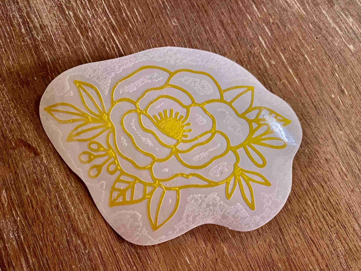 Floral Line Art Vinyl Decal for Multiple Surfaces