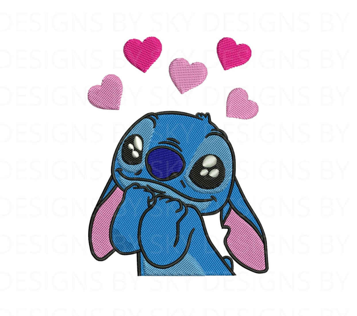 Stitch Hearts Embroidered Apparel