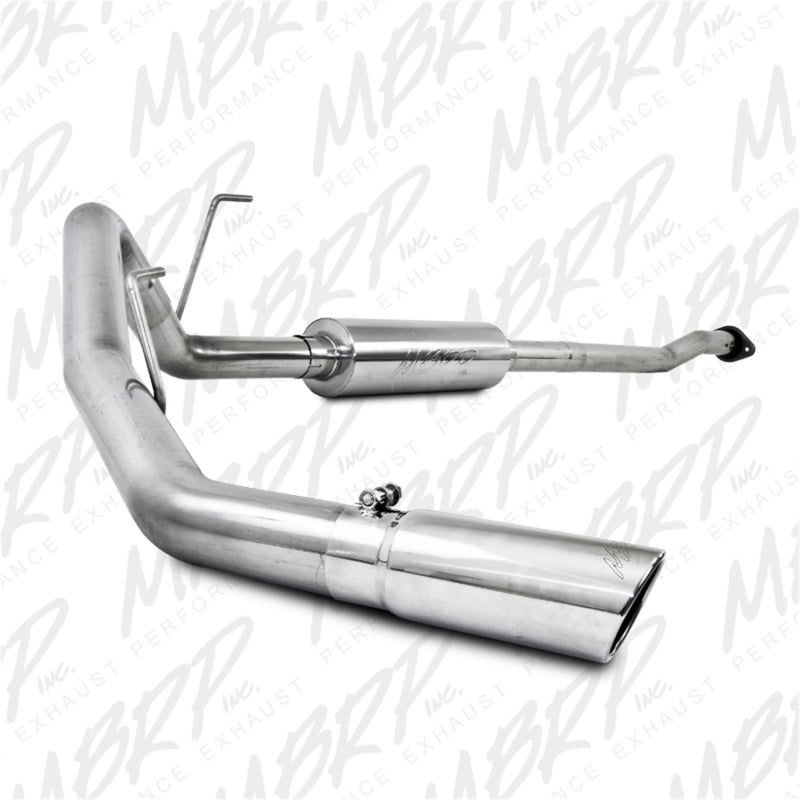 MBRP S5236409 3 Inch Cat Back Exhaust System Single Side Exit T409 Stainless Steel For 11-14 Ford F-150 V6 EcoBoost