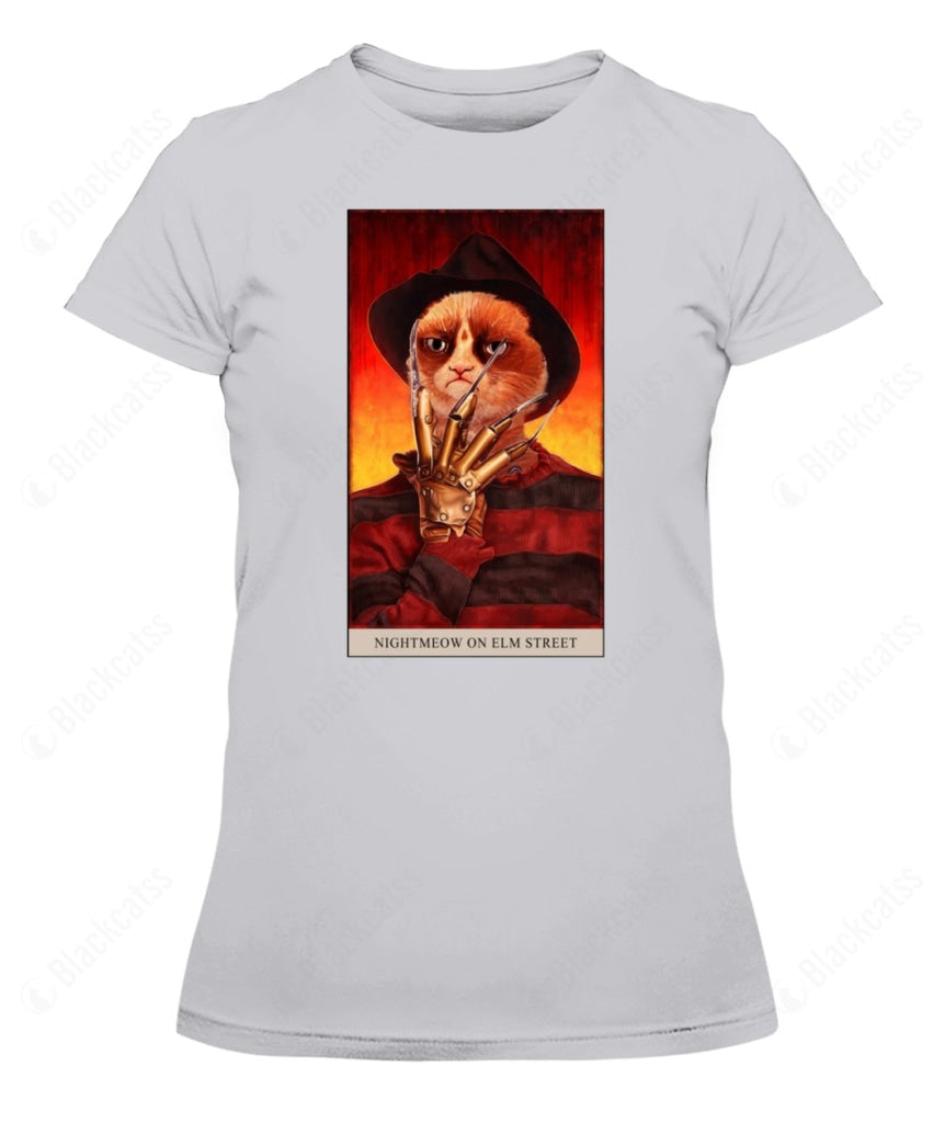 The Nightmeow On Elm Street Custom Graphic Apparel