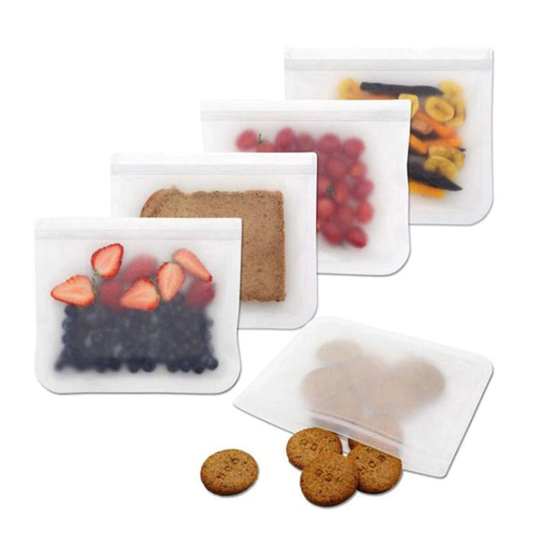 Reusable Waterproof Food Storage Bags - Eco-Friendly & Leak-Proof