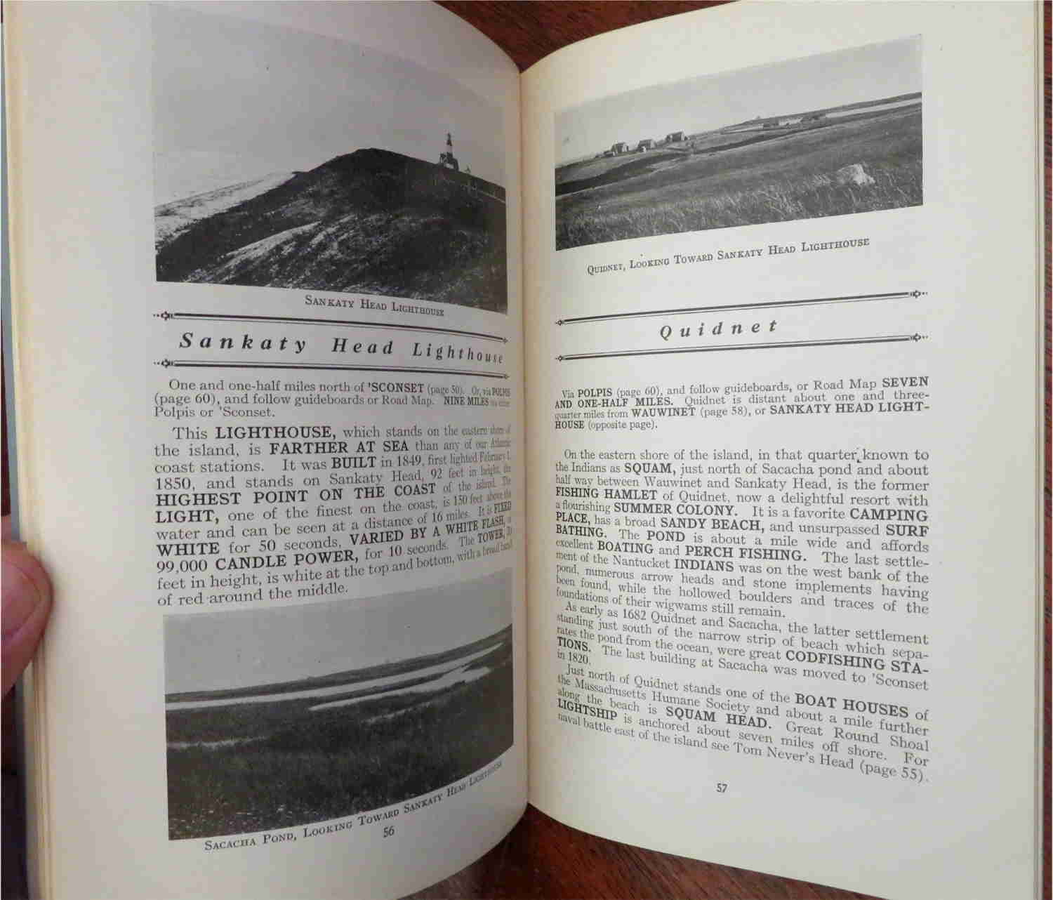 Nantucket Massachusetts Guide Book 1924 - J.H. Robinson Illustrated Local History