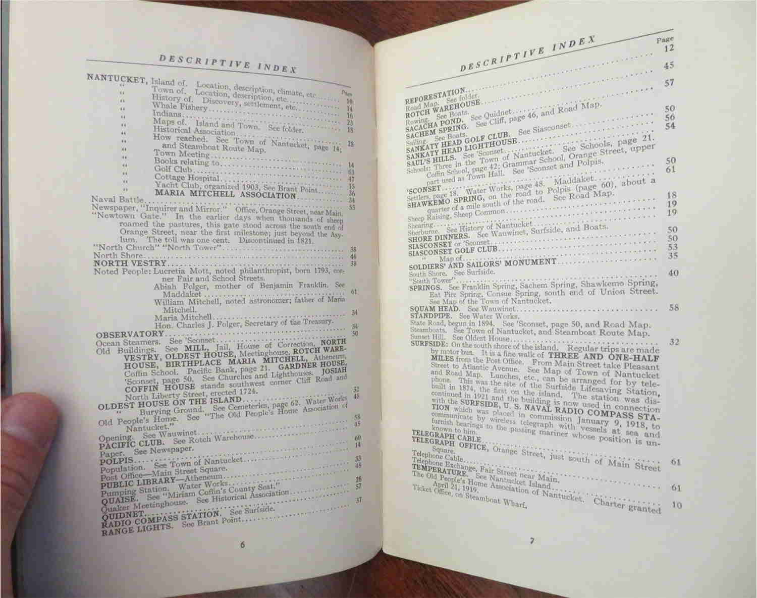 Nantucket Massachusetts Guide Book 1924 - J.H. Robinson Illustrated Local History