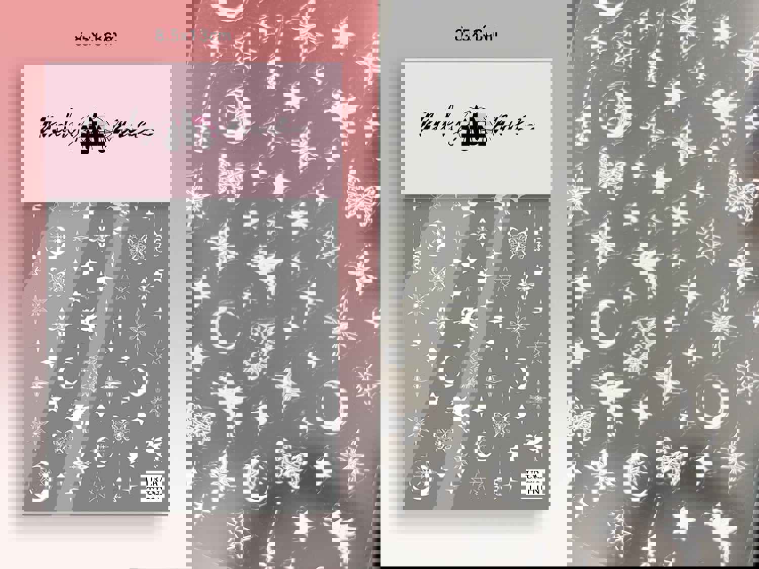 Butterflies Floral & Fairy Tale Unicorn Star Nail Stickers - Self Adhesive Decals