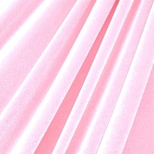 Stretch Velvet Fabric - Pastel Pink - 60" Wide for Sewing, Apparel, Craft