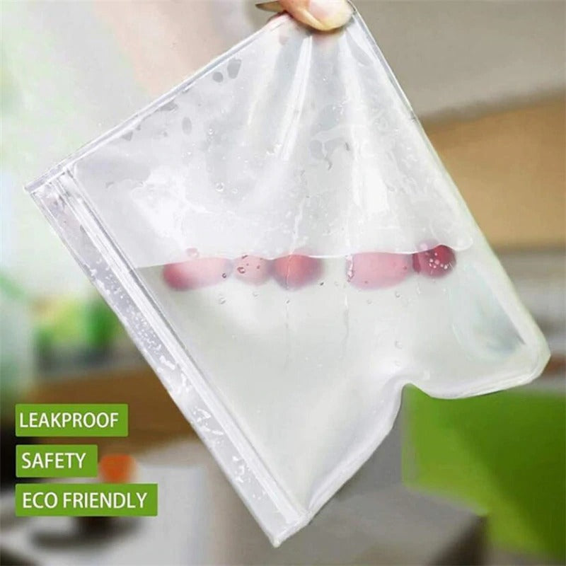 Reusable Waterproof Food Storage Bags - Eco-Friendly & Leak-Proof