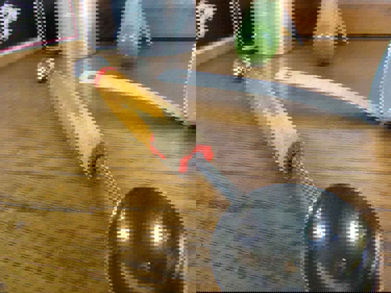 Vintage Kitchen Gadget Set - Measuring Cup, Strainer, Melon Ball, 4 Blade Chopper