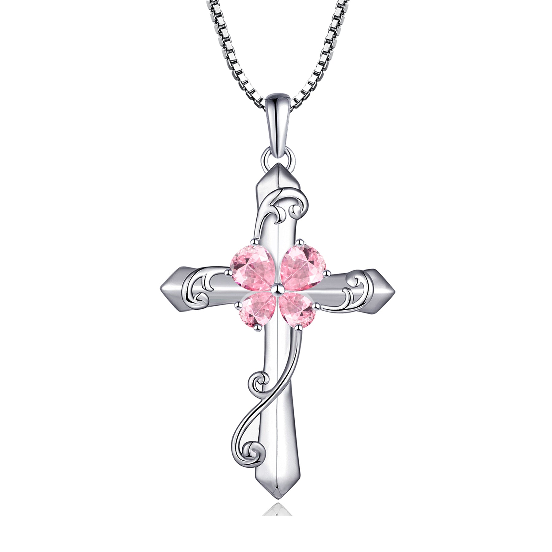 Yeelery Butterfly Cross Necklace - Elegant 925 Sterling Silver Jewelry