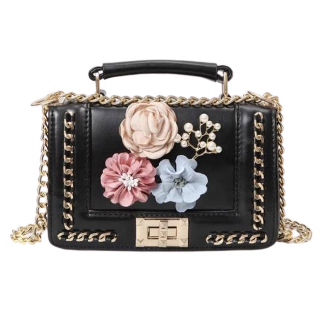 Luxury Beach Flower Handbag