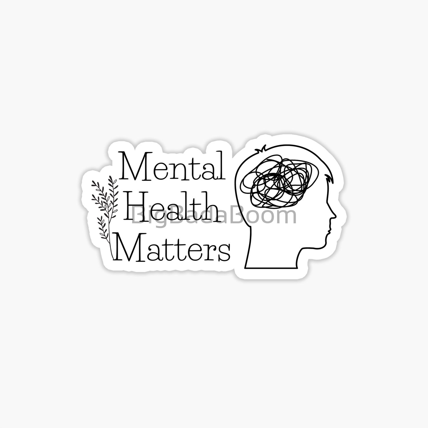 Mental Health Matters Sticker - Premium Vinyl Stickers for Every Surface