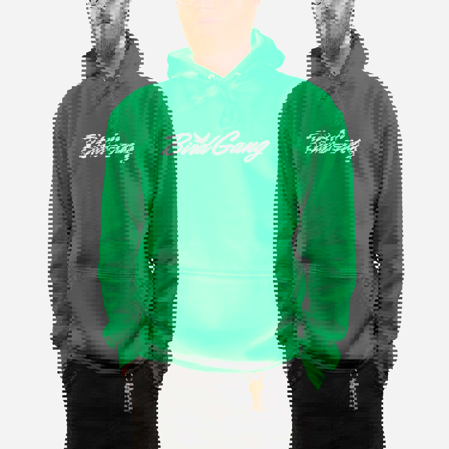 Bird Gang Hoodie - Embroidered Pullover Hoodie