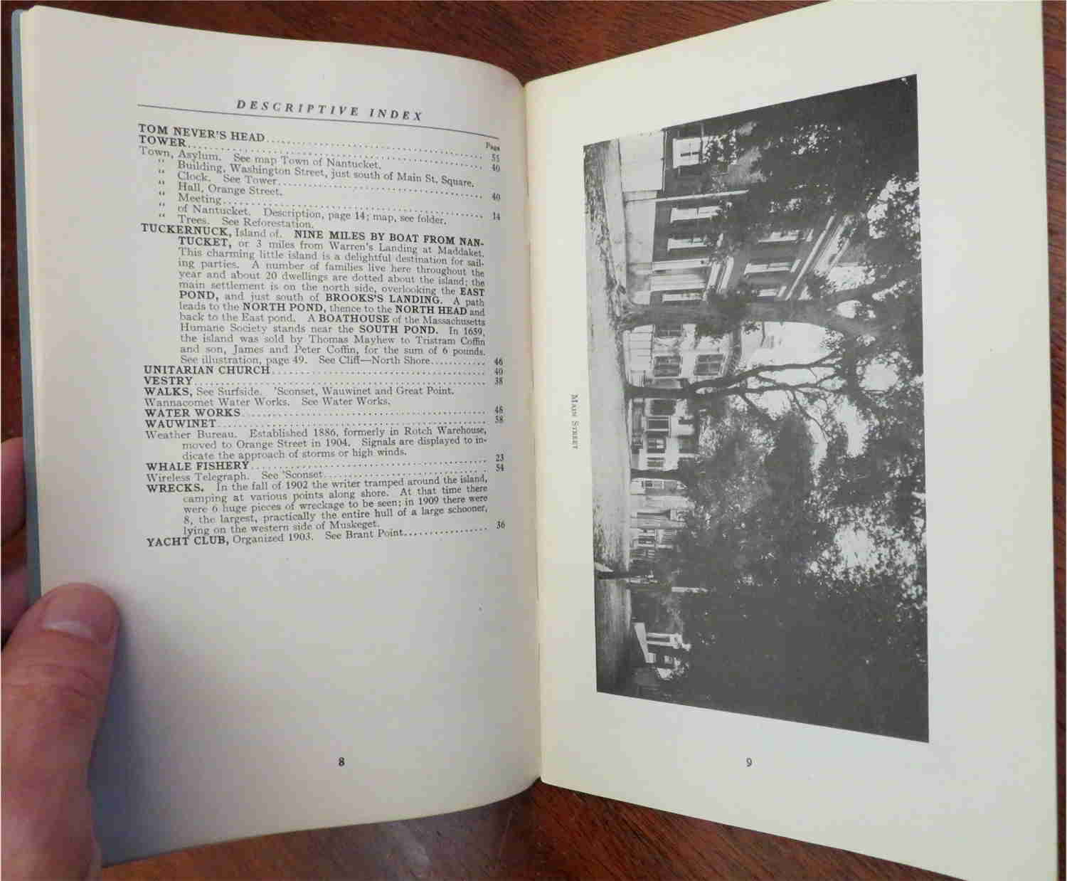 Nantucket Massachusetts Guide Book 1924 - J.H. Robinson Illustrated Local History