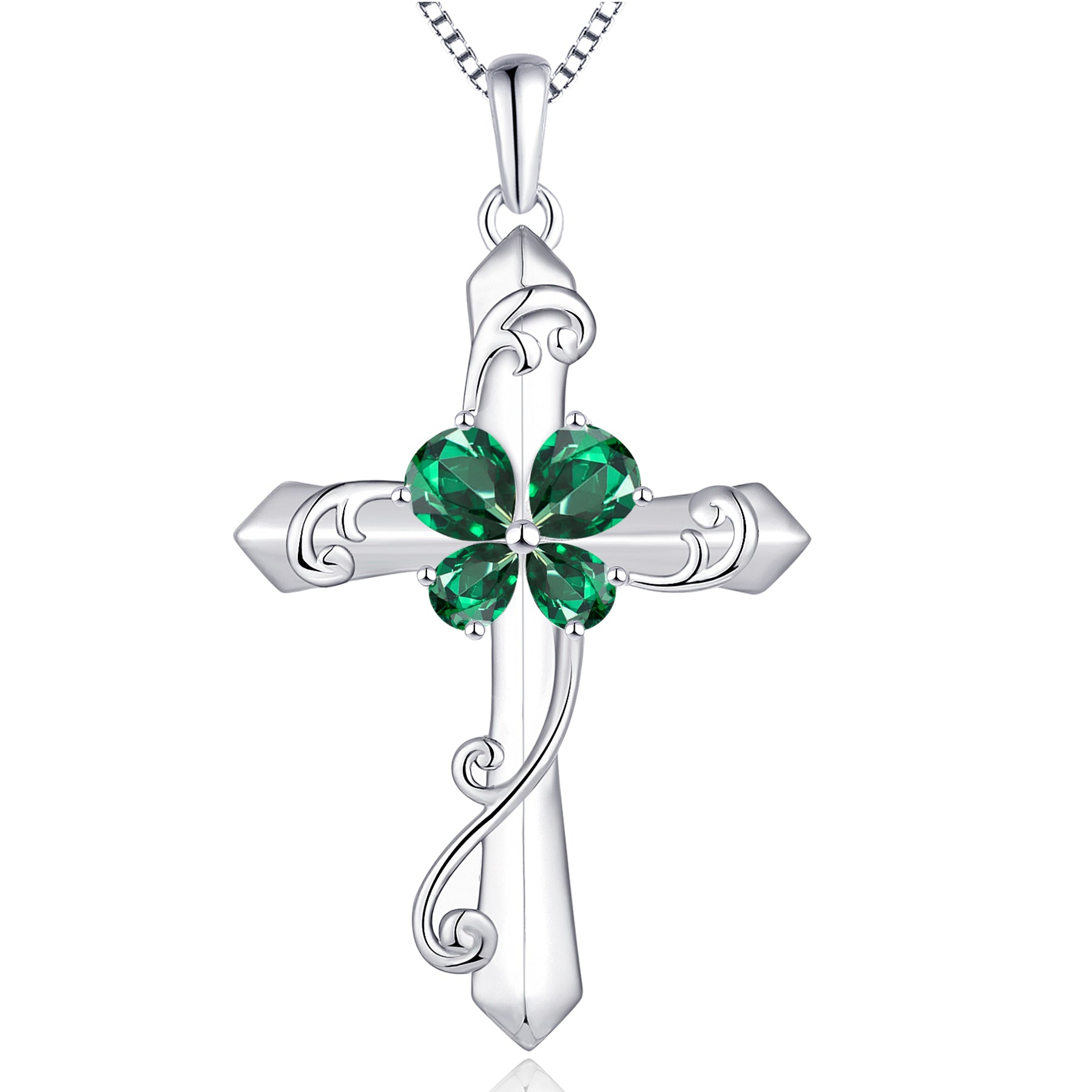 Yeelery Butterfly Cross Necklace - Elegant 925 Sterling Silver Jewelry