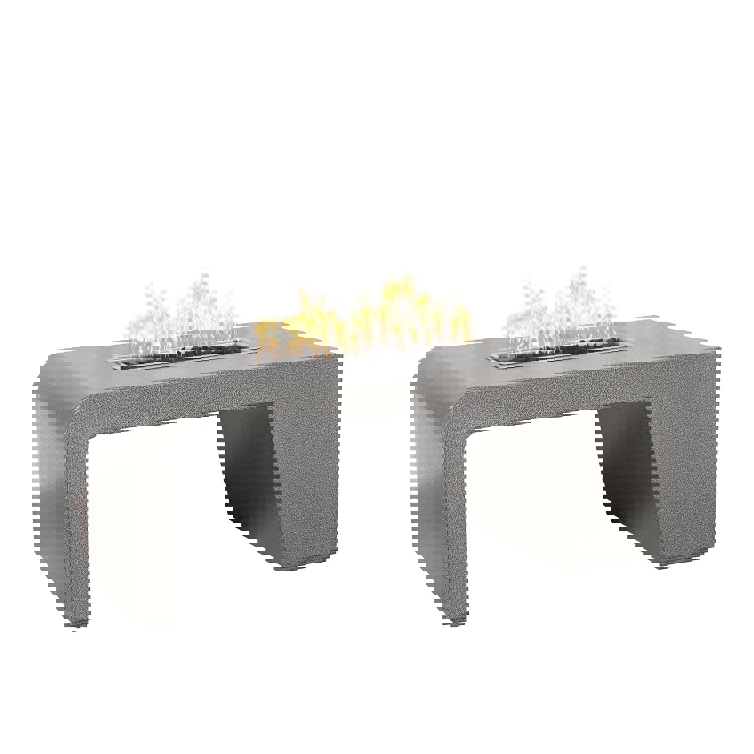 The Outdoor Plus 84 Rectangular Maywood Fire Table - Durable Powder-Coated Metal Design