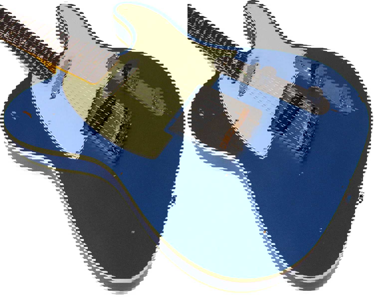 Nash TC-63 Guitar, Double Bound, Lake Placid Blue, Light Aging