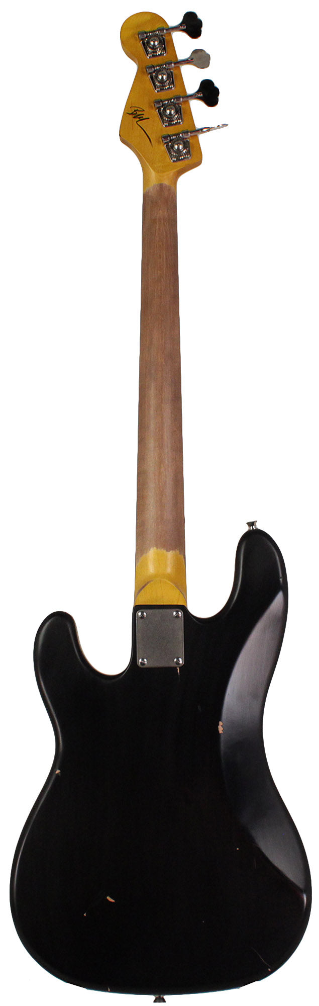 Nash PB-63 Bass Guitar, Black, Light Aging - Premium Vintage-Style Bass