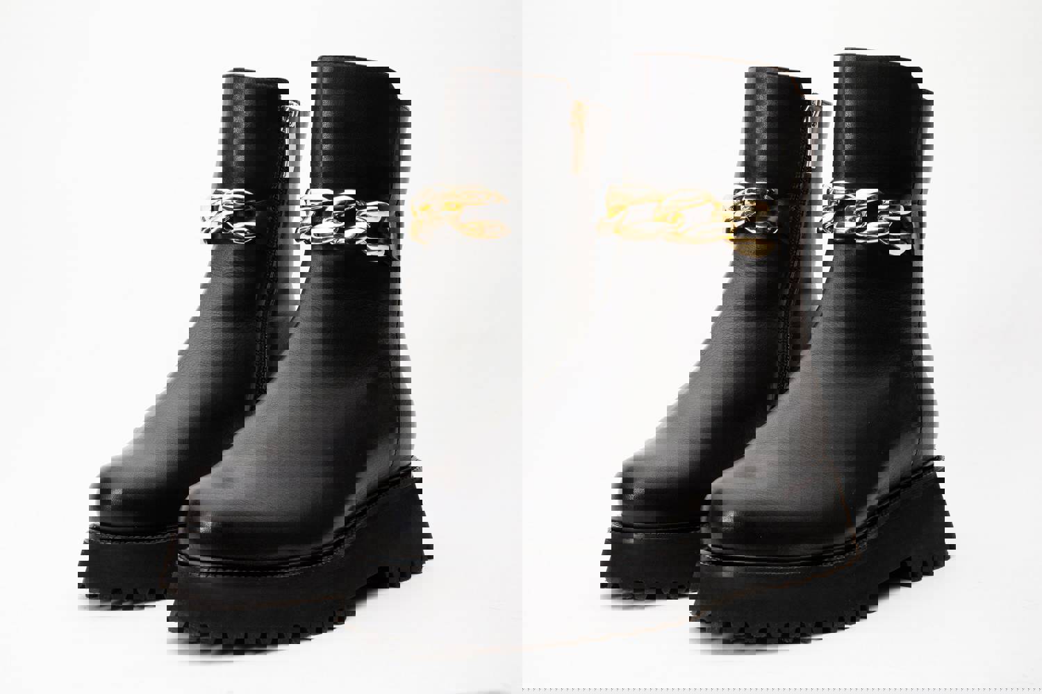 Nassau Black Leather Ankle Women Boot