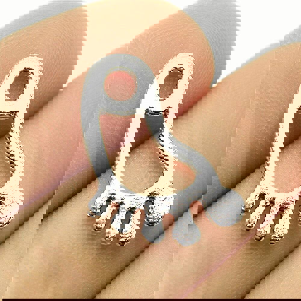 20pcs Antique Silver Foot Charms for Jewelry Making