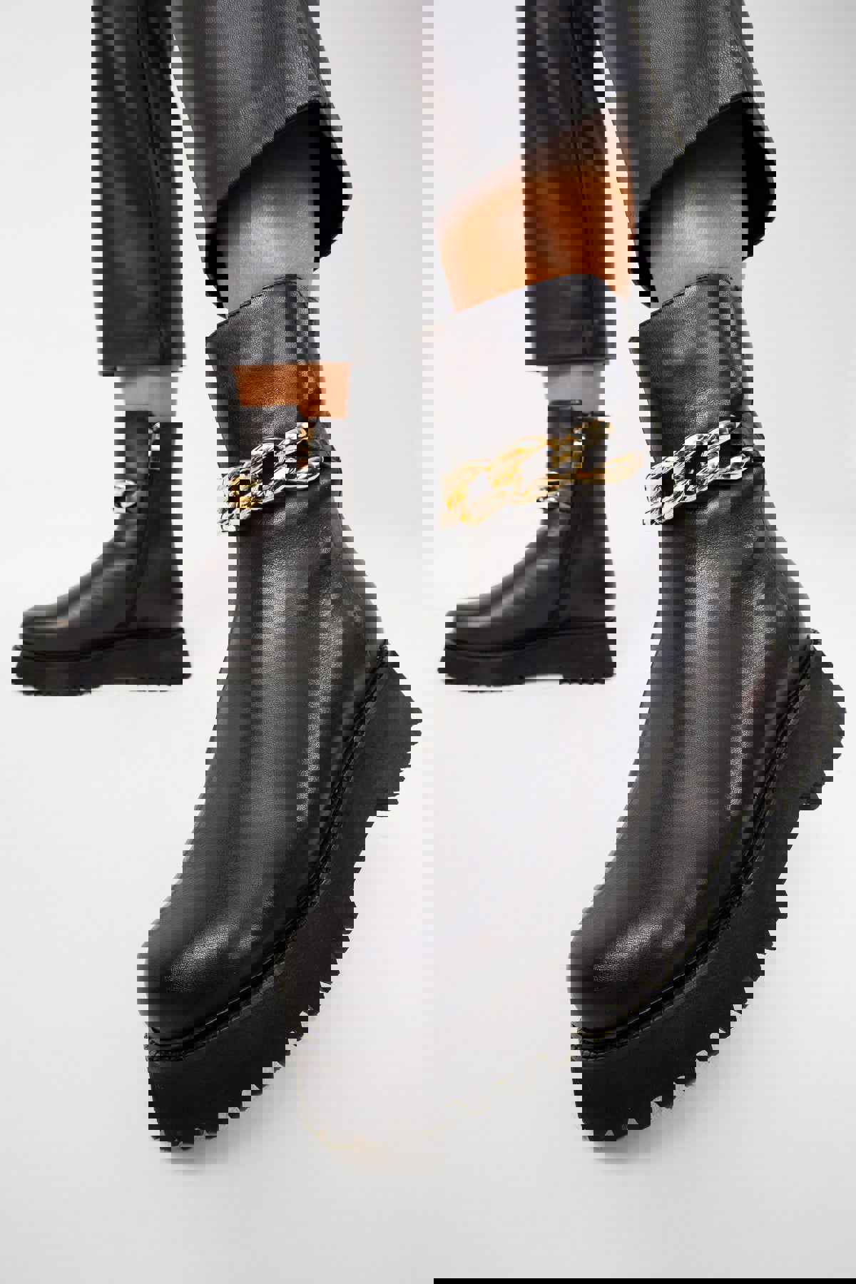 Nassau Black Leather Ankle Women Boot