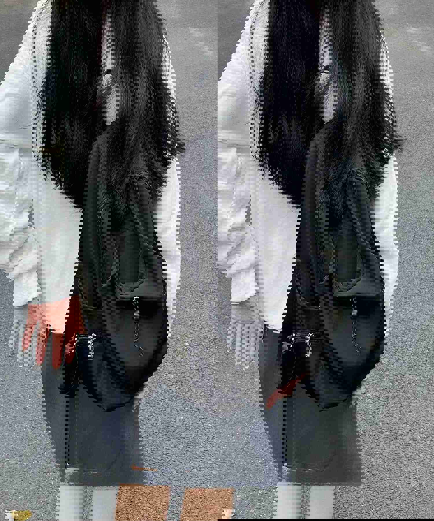 Simple Black Large Capacity Versatile Backpack Bag