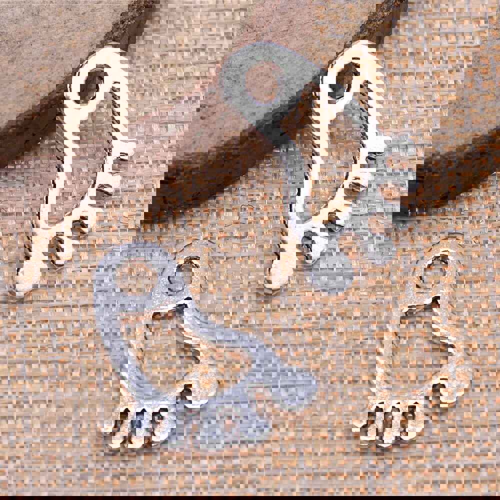 20pcs Antique Silver Foot Charms for Jewelry Making