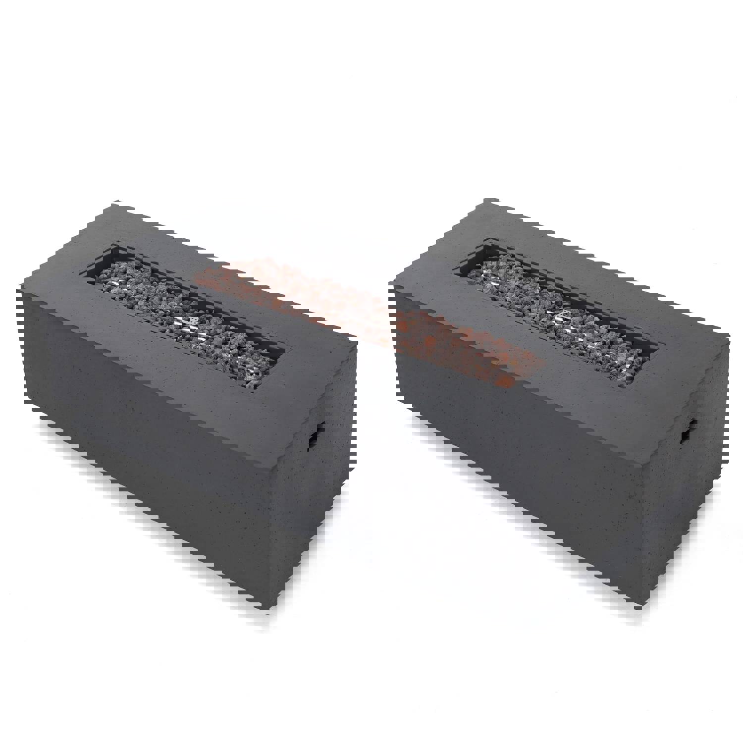 Coral Outdoor Aluminum 7 Seater Chat Set with Fire Pit