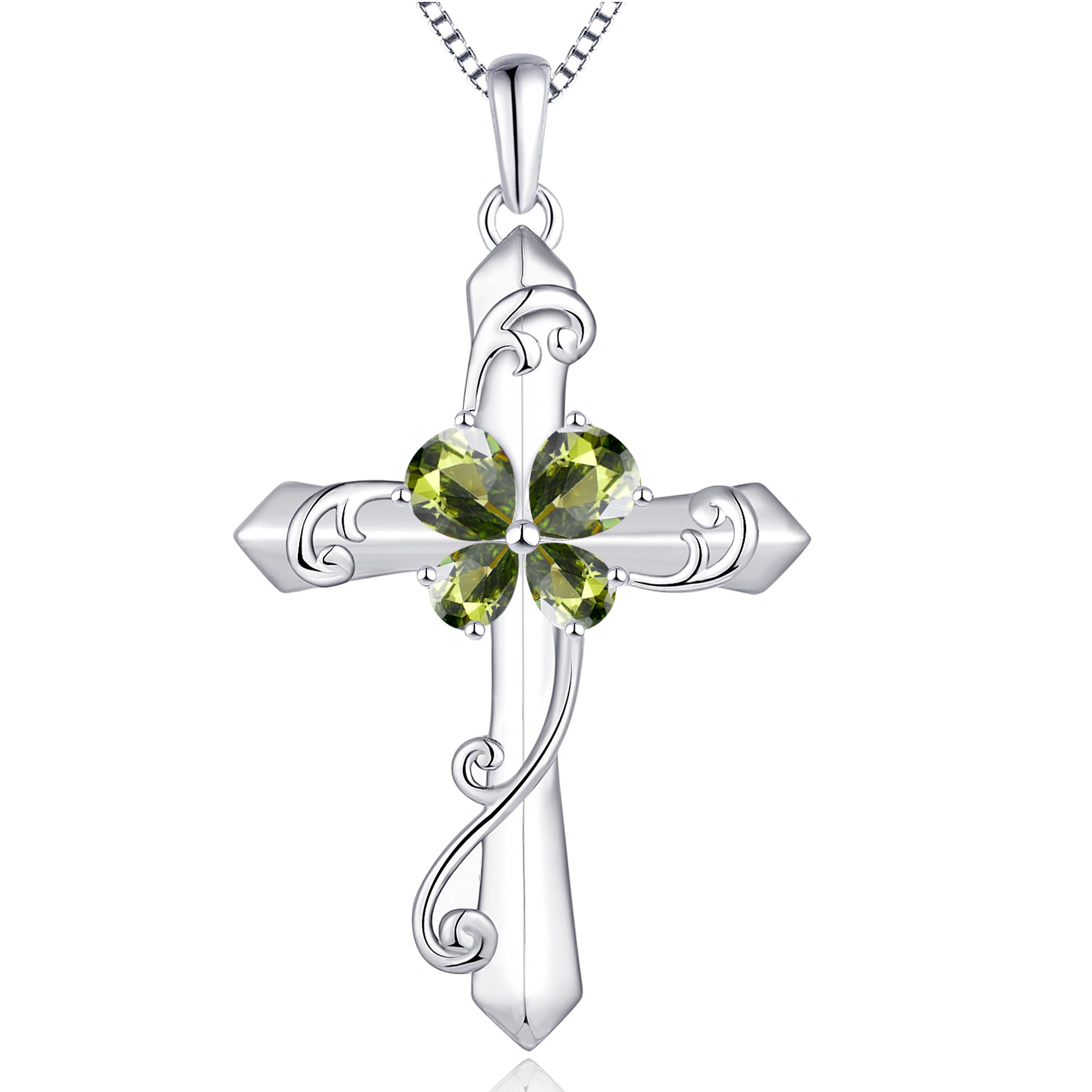 Yeelery Butterfly Cross Necklace - Elegant 925 Sterling Silver Jewelry