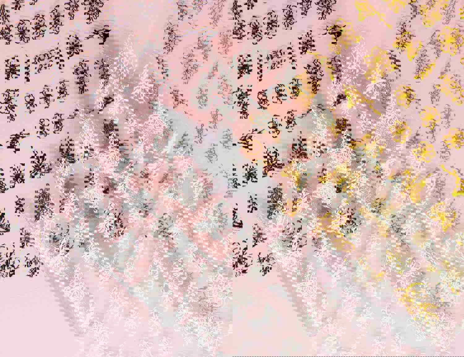 Butterflies Floral & Fairy Tale Unicorn Star Nail Stickers - Self Adhesive Decals