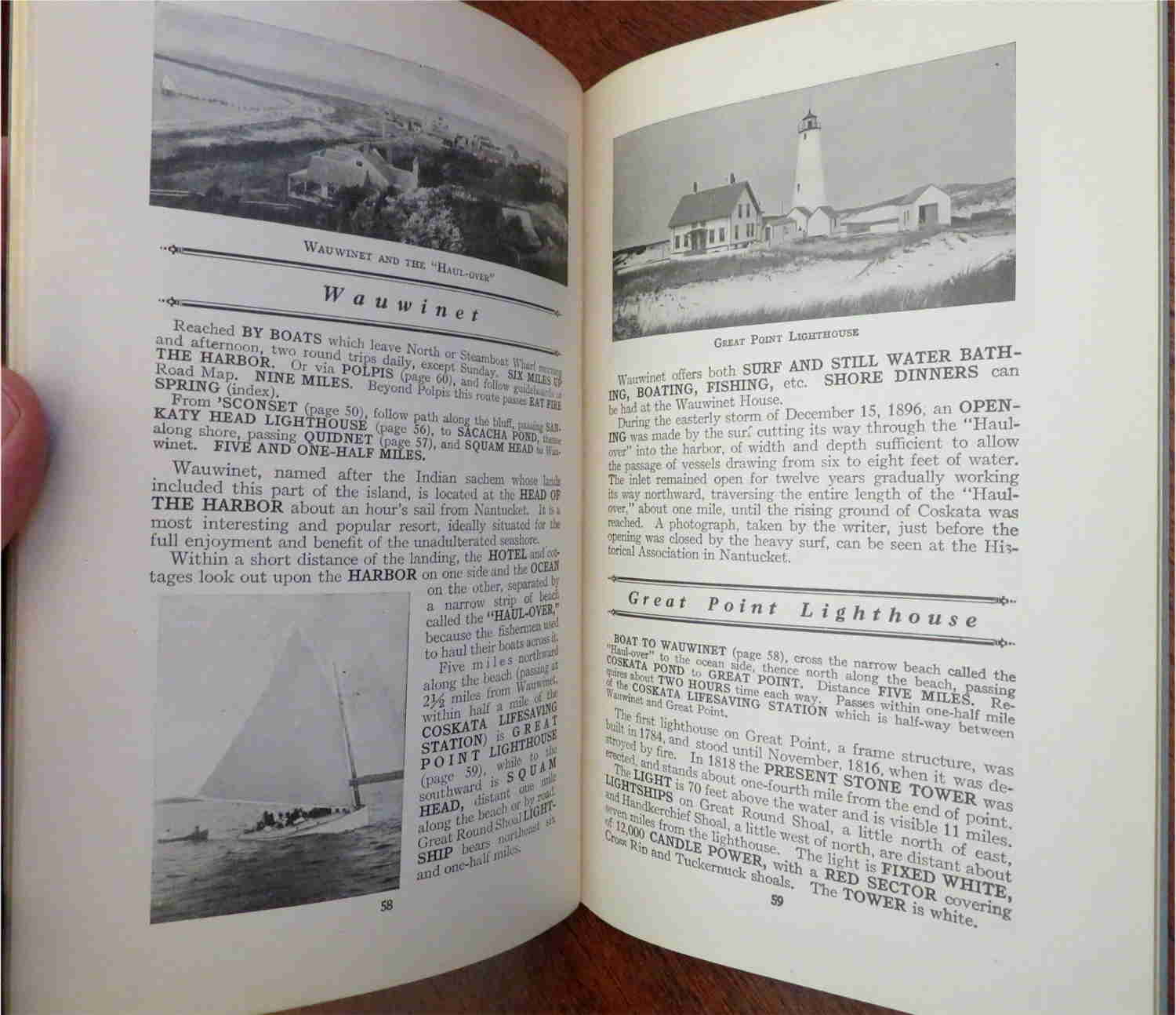 Nantucket Massachusetts Guide Book 1924 - J.H. Robinson Illustrated Local History