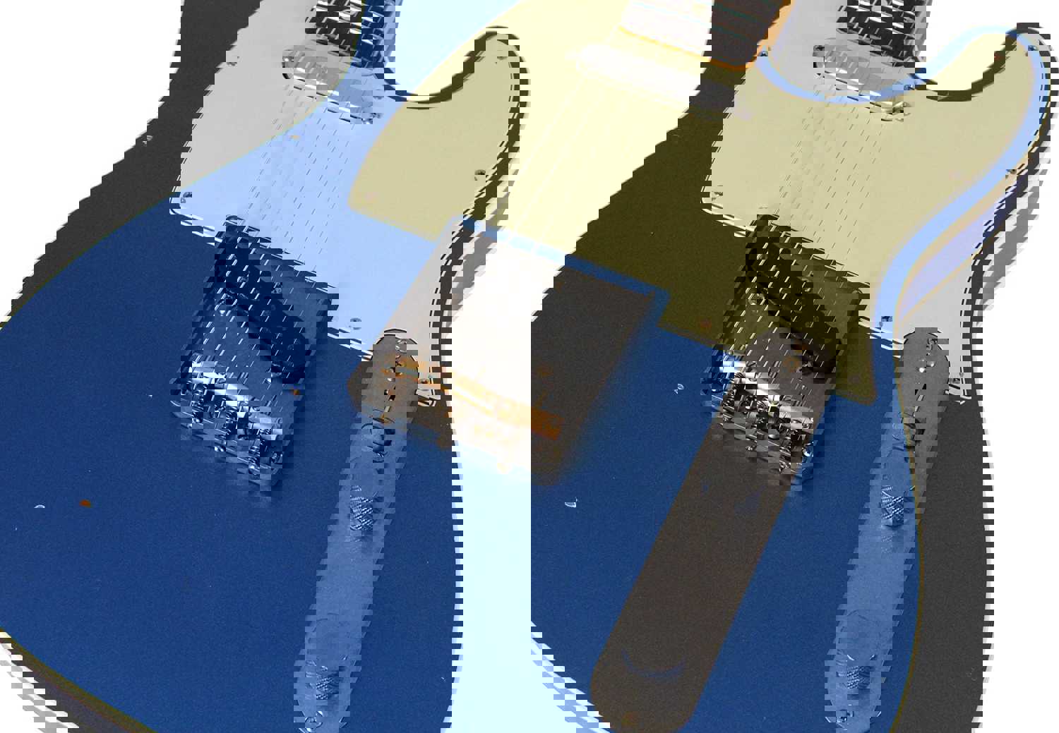 Nash TC-63 Guitar, Double Bound, Lake Placid Blue, Light Aging