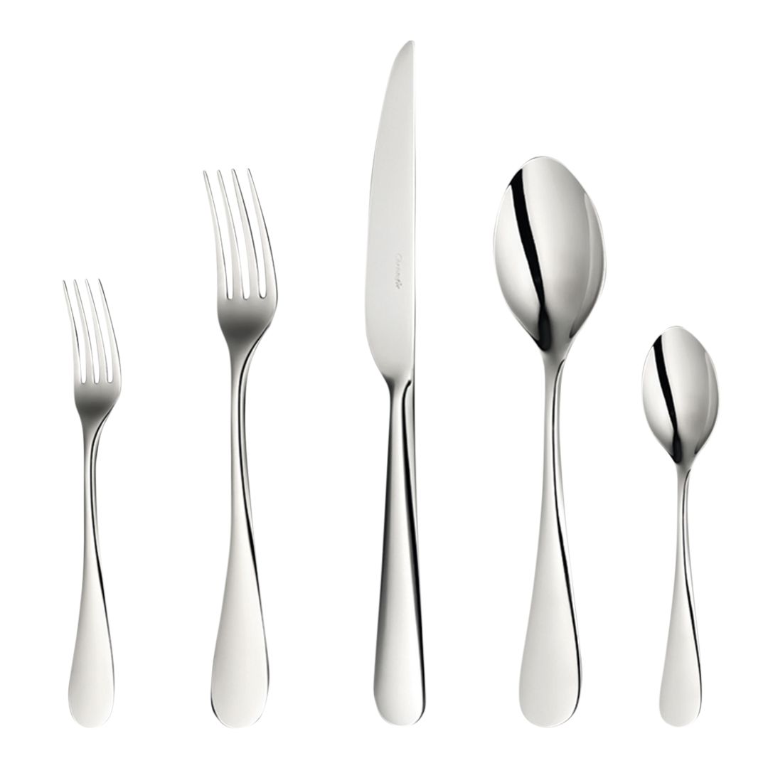 Origine Christofle Stainless Steel Flatware 5 Piece Setting