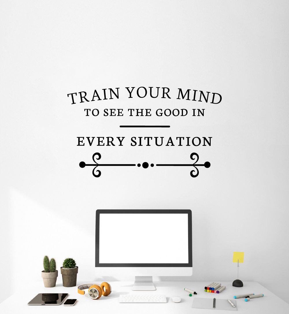 Positive Quotes Vinyl Wall Sticker - Motivational Wall Decal for Life Inspiration