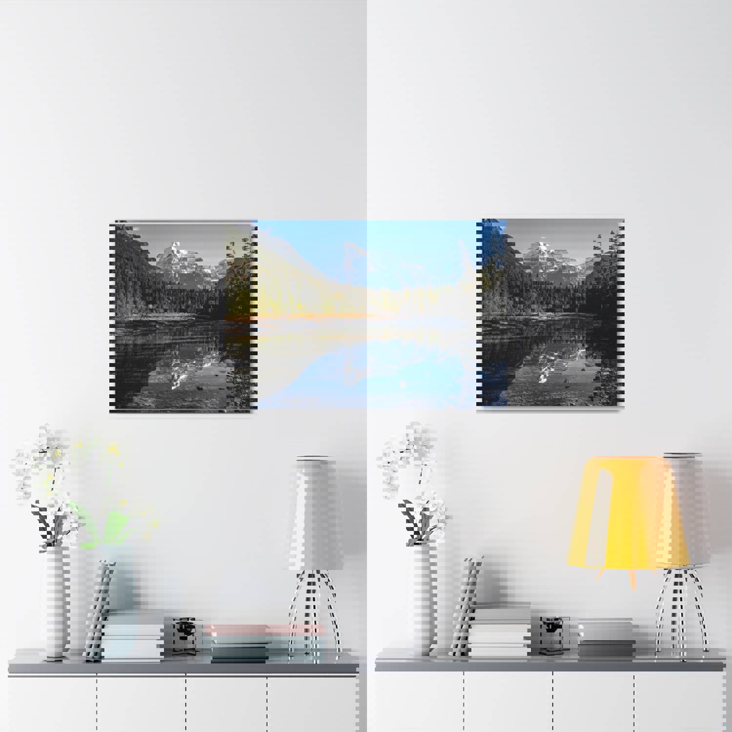 Mystic Forest Mountain Nature Wilderness Photography Canvas Wall Art